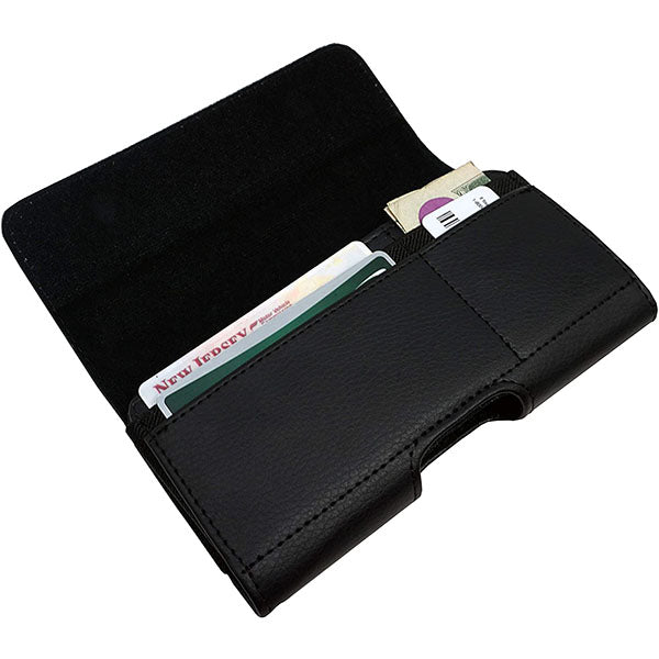 iPhone 11 Pro Max Leather Wallet Holster with Card Holder - AGOZTECH